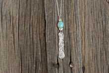 Load image into Gallery viewer, Turquoise pendant with engraved bar