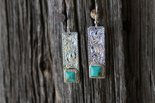 Load image into Gallery viewer, Drop Earrings with Stone