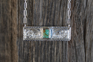 Bar Necklace- Rectangular
